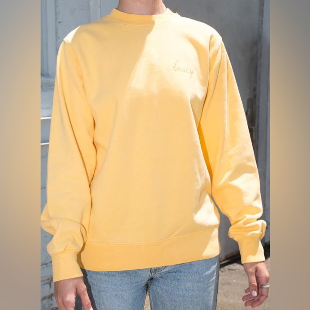 Brandy Melville Honey Yellow Sweatshirt